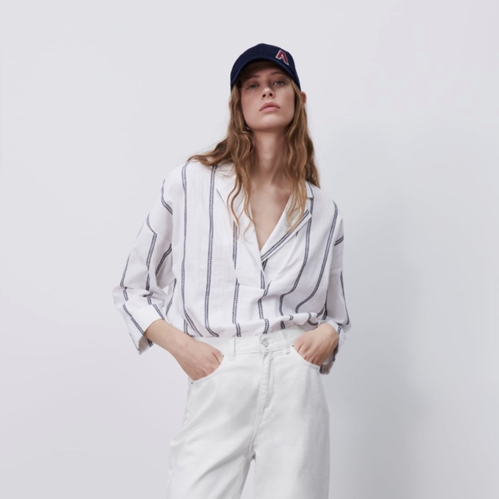 Zara Stripped Cotton Shirt